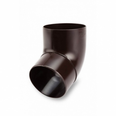 Колено трубы 67° Galeco Ø124(110)/80 мм, цвет: Темно-коричневый
