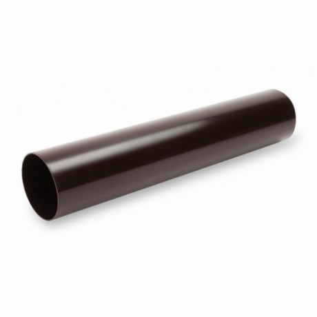 Труба водосточная Galeco Ø124(110)/80 мм, L=4000 мм, цвет: Темно-коричневый
