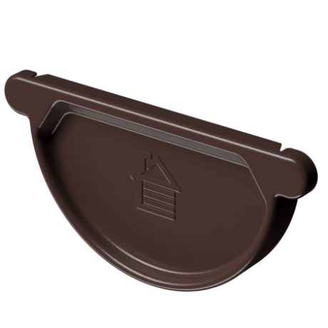Заглушка универсальная, Docke Stal Premium, Ø125 мм, цвет: шоколад